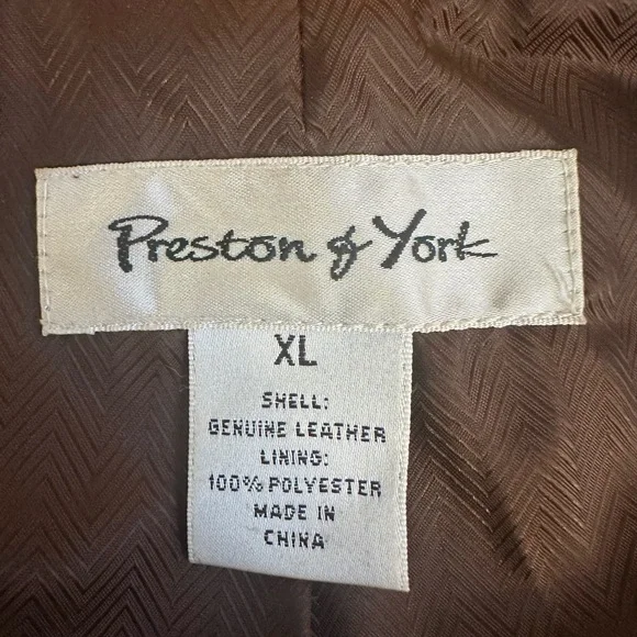 Chocolate Brown Suede Blazer XL Jacket Coat Preston York 3 Button Pocket Y2K Vtg - Picture 4 of 9